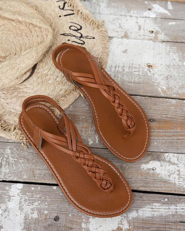 Toe Post Flats Sandals