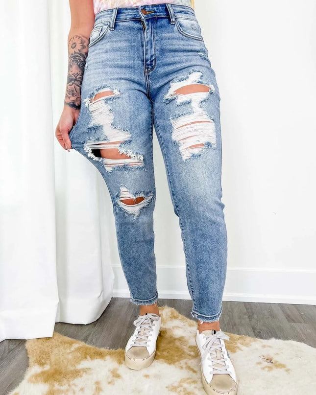 Distressed Skinny Jeans 
