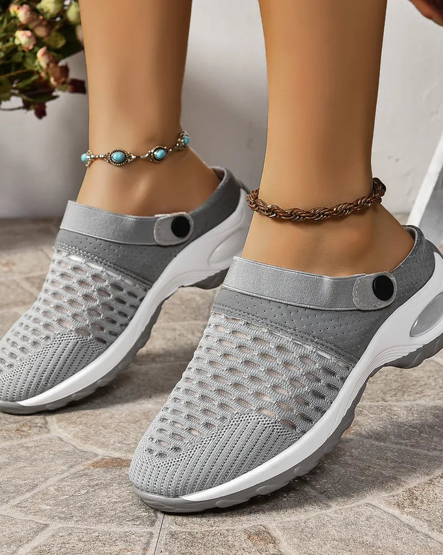 Breathable Mesh Round Toe Sneakers 
