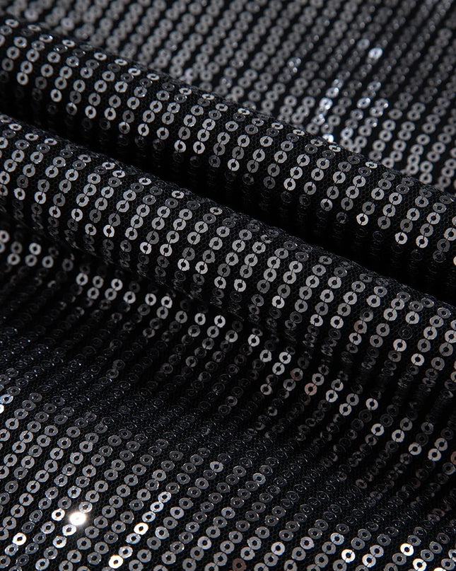 Sequin Surplice Long Sleeve Bodysuit