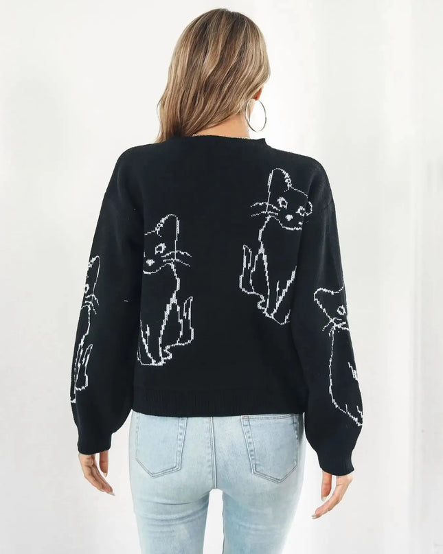 Round Neck Long Sleeve Sweater