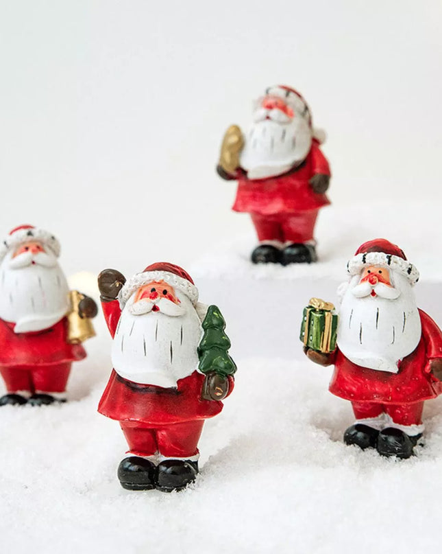 Christmas Santa Claus Miniature Figurine Ornament Style A One Size