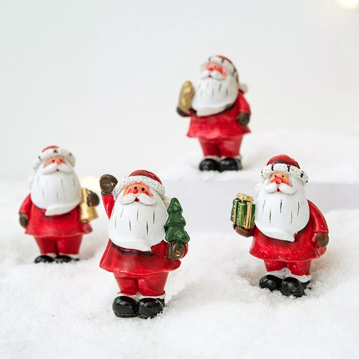 Christmas Santa Claus Miniature Figurine Ornament Style A One Size