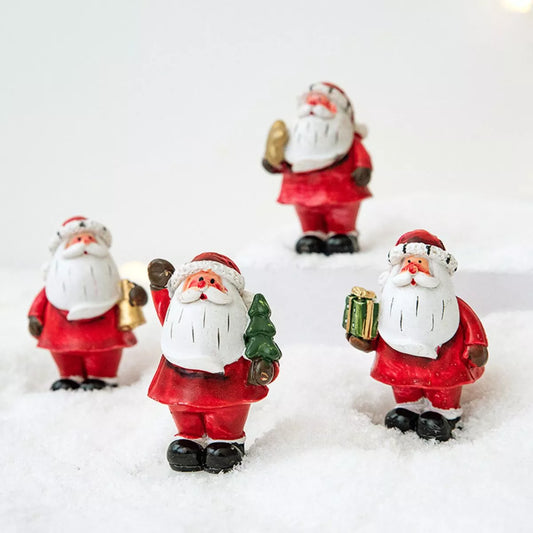 Christmas Santa Claus Miniature Figurine Ornament Style A One Size