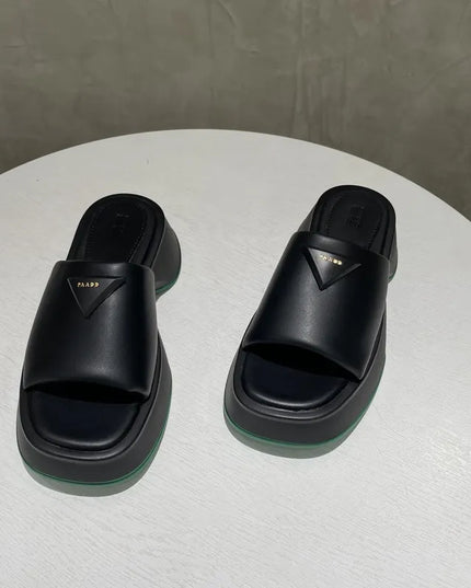 PU Leather Platform Sandals 