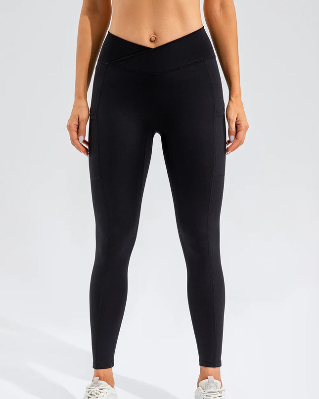 High Waist Active Leggings with Pockets 