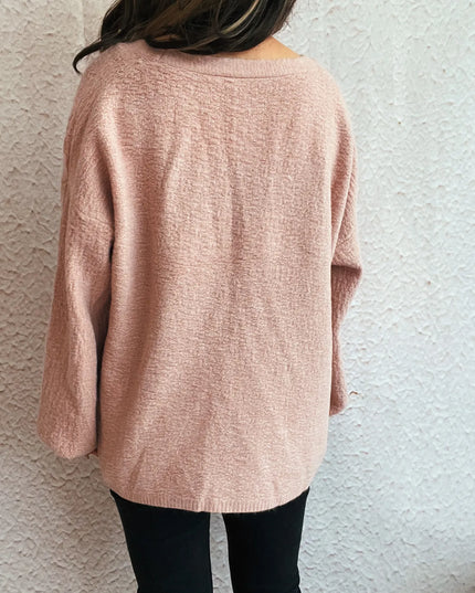 Open Front Long Sleeve Cardigan