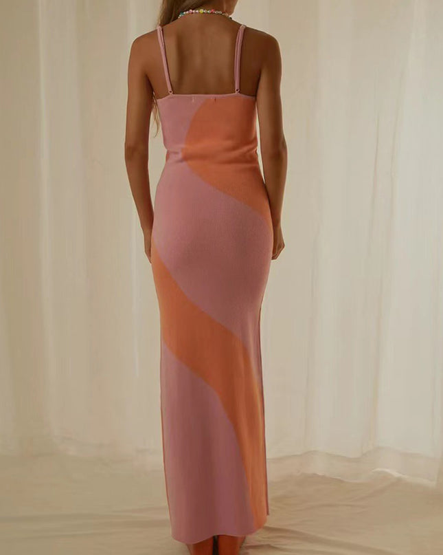 Spaghetti Strap Maxi Sweater Dress