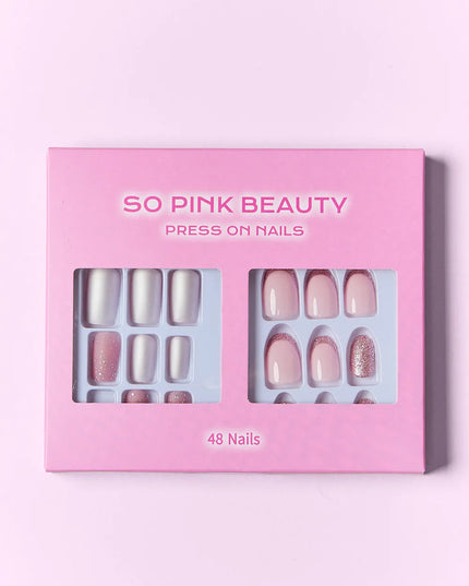 SO PINK BEAUTY Press On Nails 2 Packs 