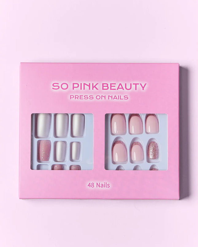 SO PINK BEAUTY Press On Nails 2 Packs 