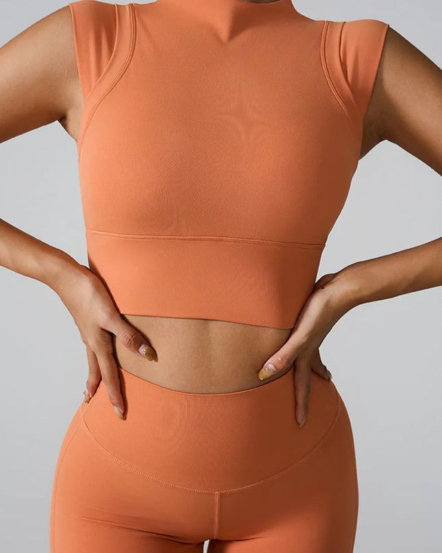 Mock Neck Active Tank