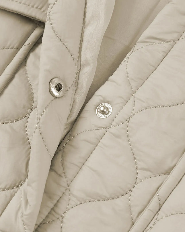 Snap Down Collared Winter Coat