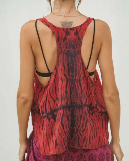 Printed Scoop Neck Tank 