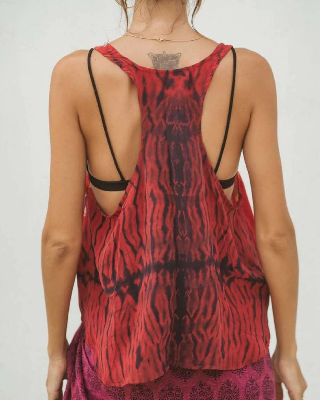 Printed Scoop Neck Tank 