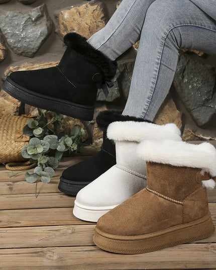 Fur-Lined Winter Ankle Boots