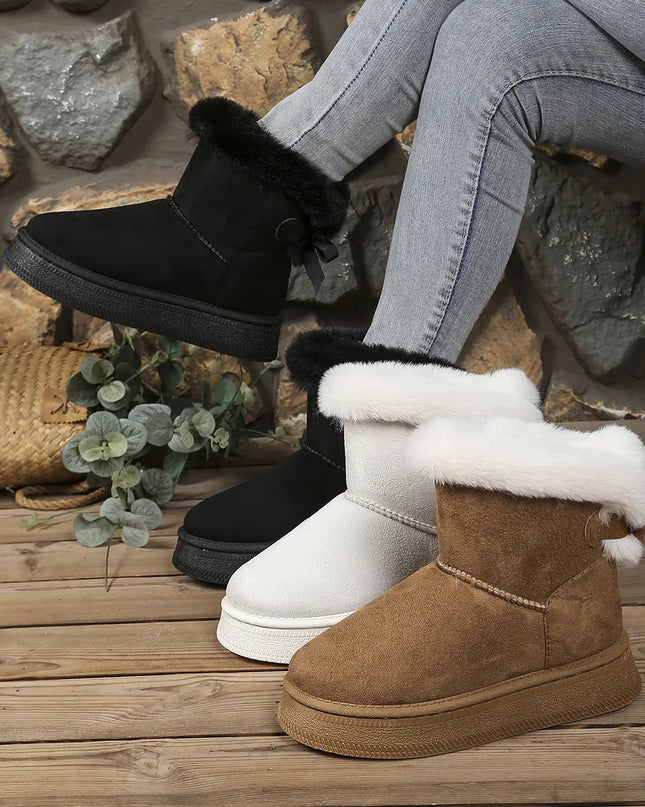 Fur-Lined Winter Ankle Boots