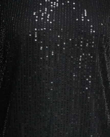 V-Neck Sequin Cap Sleeve Top
