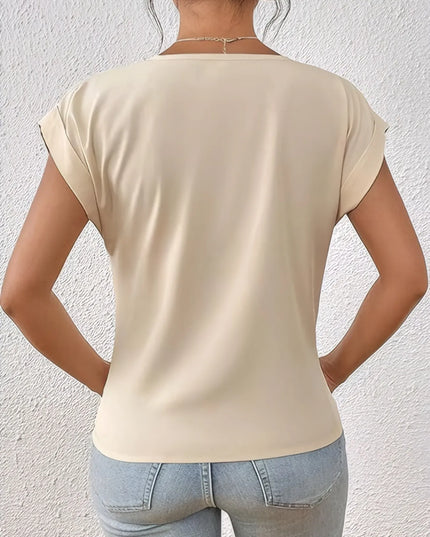 V-Neck Twist Front Top 