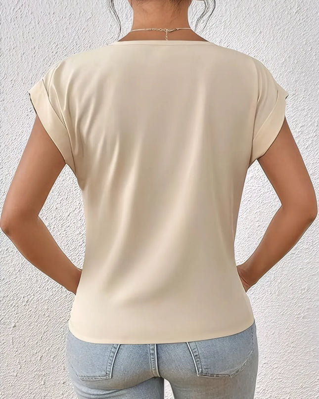 V-Neck Twist Front Top 