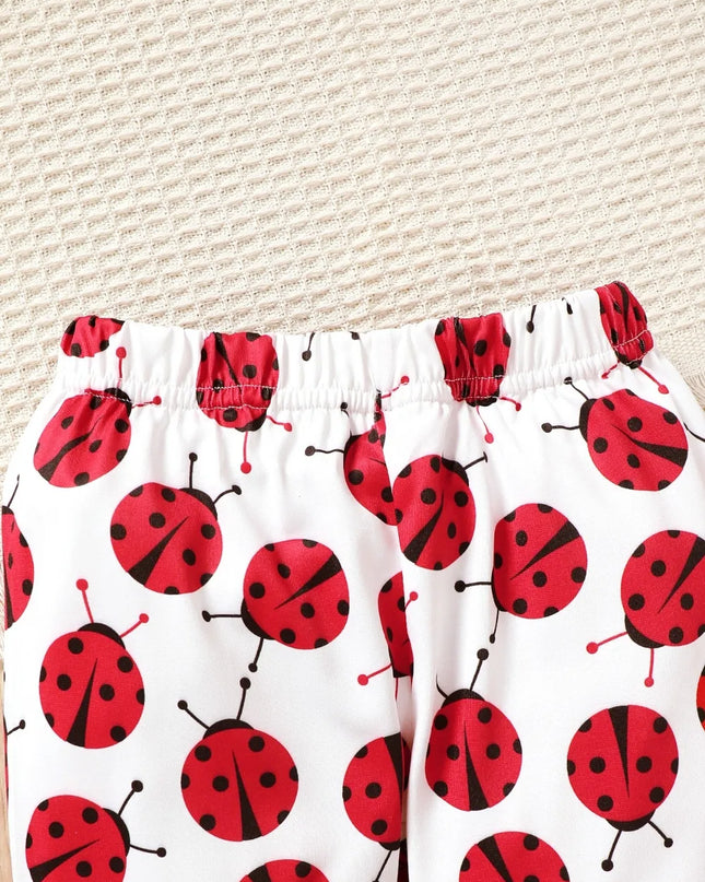 Children's Cartoon Top and Pants Set