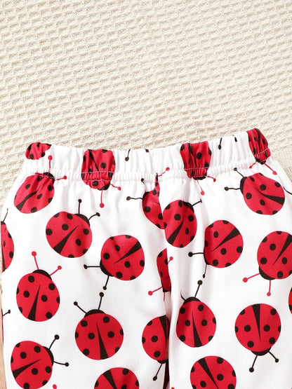 Children's Cartoon Top and Pants Set