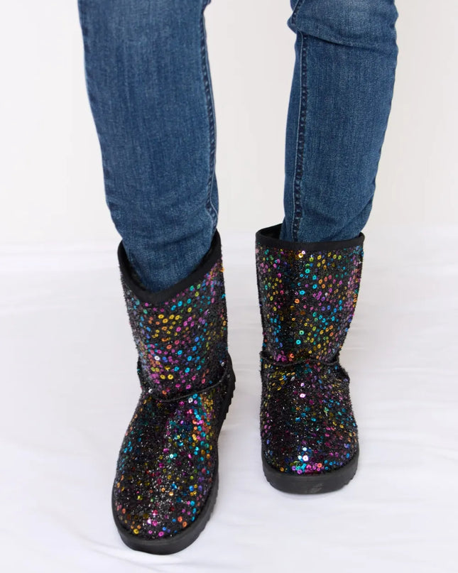 Forever Link Sequin Thermal Flat Boots