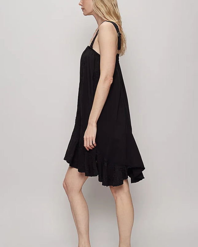 POL Ruffle Hem Sleeveless Mini Dress
