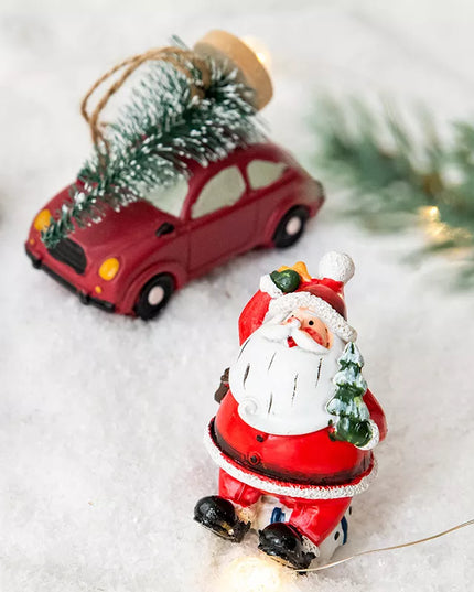 Christmas Santa Claus Miniature Figurine Ornament