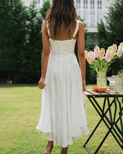 Square Neck Wide Strap Cami Dress