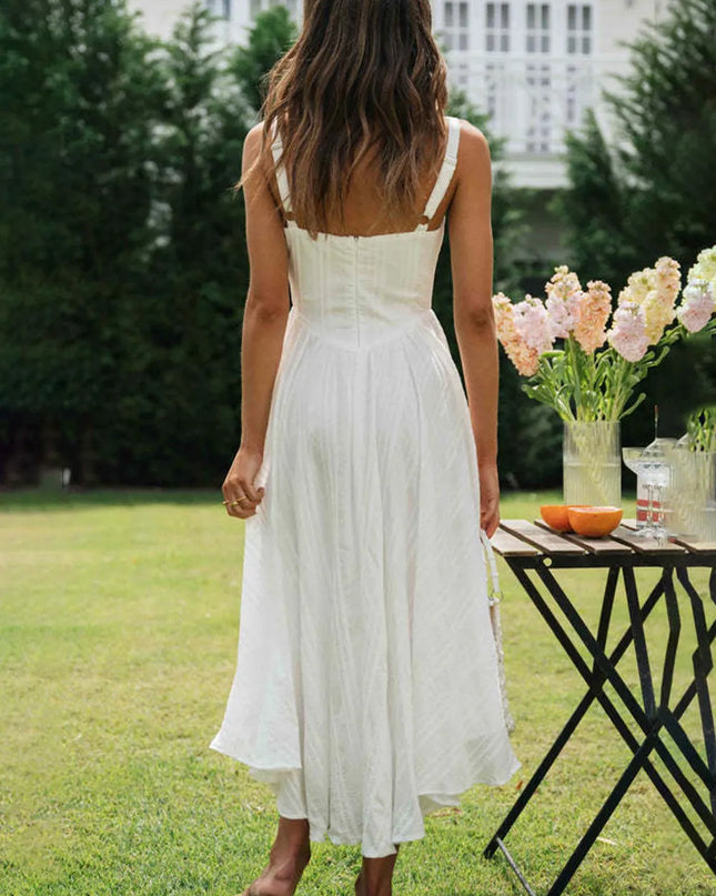 Square Neck Wide Strap Cami Dress