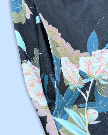 Double Take Printed Scoop Neck Sleeveless Buttoned Magic Dress with Pockets