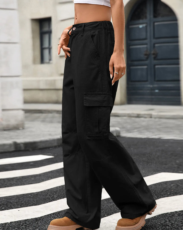 Wide Leg Cargo Jeans