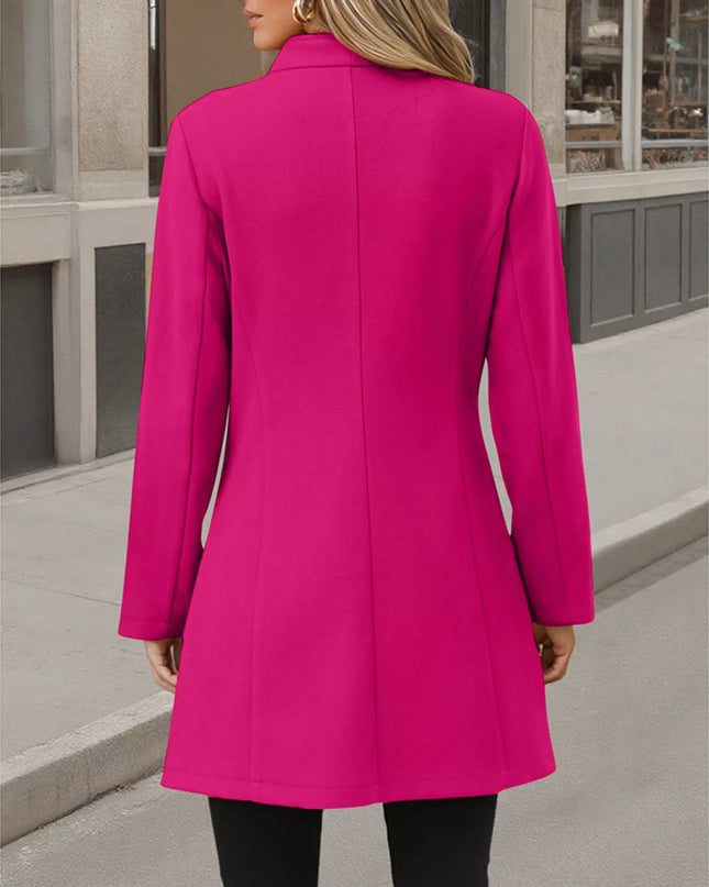 Button Up Long Sleeve Coat