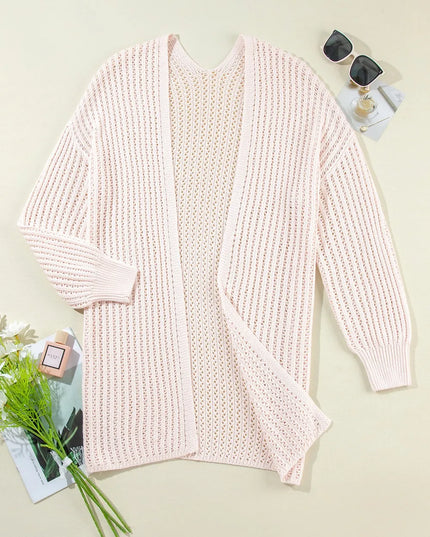 Open Front Long Sleeve Cardigan