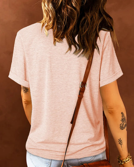 Rabbit Graphic Round Neck T-Shirt