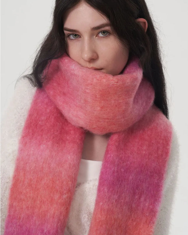 Fringe Gradient Thermal Scarf