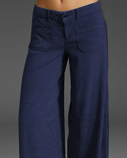 Full Size Wide Leg Pants with Pockets Plus Size