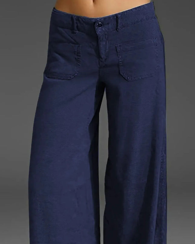 Full Size Wide Leg Pants with Pockets Plus Size