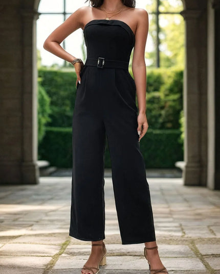 Perfee Tube Jumpsuit with Pockets 