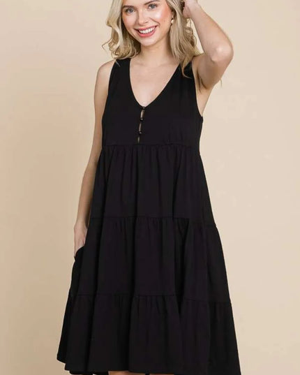 Culture Code Racerback Tiered Tank Dress