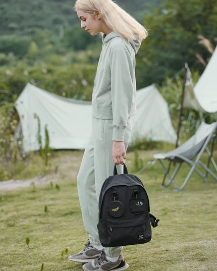 Himawari Waterproof Canvas Backpack Bag with Removable Coin Purse