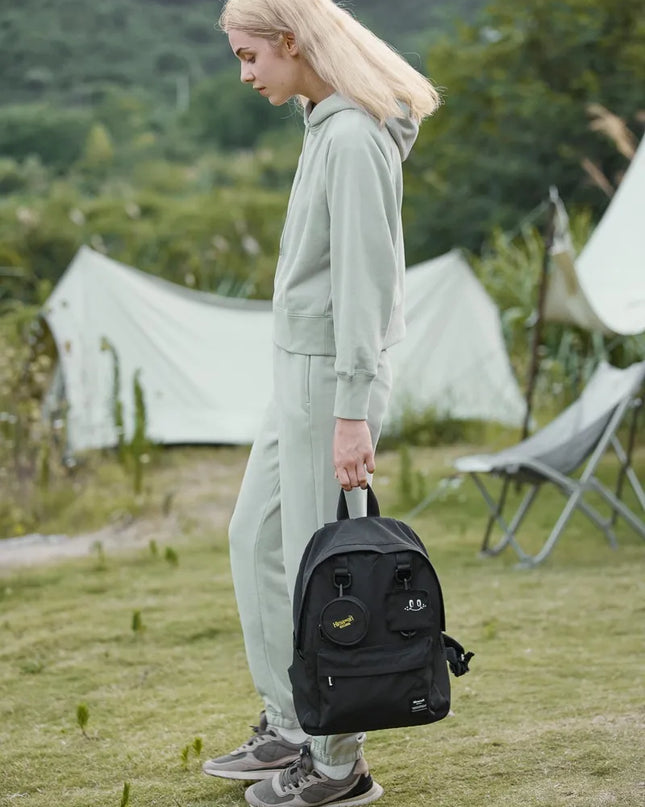 Himawari Waterproof Canvas Backpack Bag with Removable Coin Purse