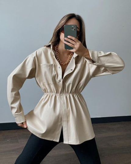 Snap Down Collared Jacket