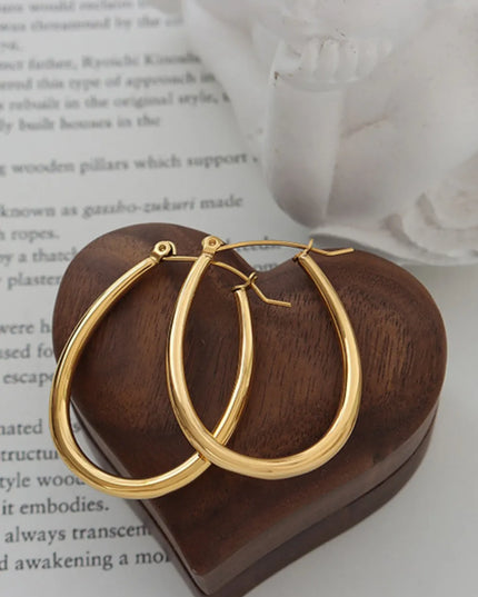 18K Gold-Plated Titanium Steel Earrings 