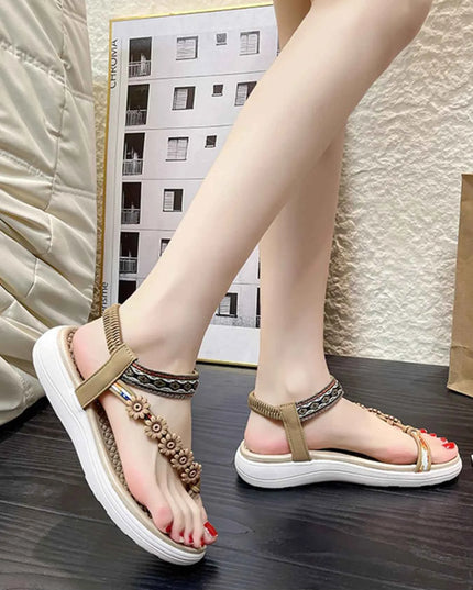 Flower Ankle Strap Sandals
