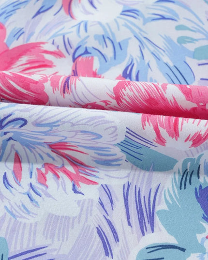 Floral Spaghetti Strap Surplice Neck Shirred Waist Mini Dress