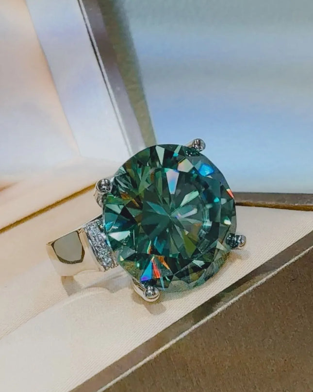 20 Carat Moissanite 925 Sterling Silver Ring
