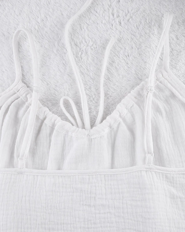 Tie Front Cami and Shorts Lounge Set