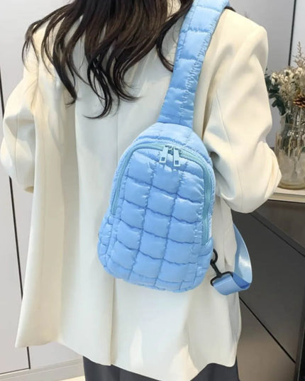 Quilted Nylon Crossbody Bag
