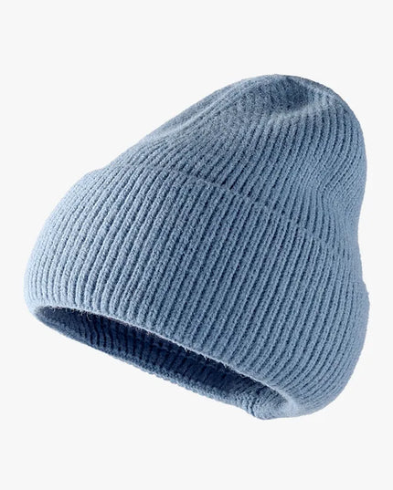 Thermal Solid Knit Hat Light Blue One Size
